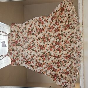 Cottage Core Mini Floral Dress